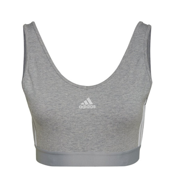 Топ спортивный Adidas 3 полоски Crop Top