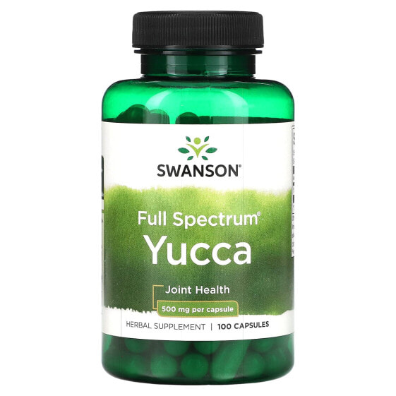 Full Spectrum Yucca, 500 mg, 100 Capsules