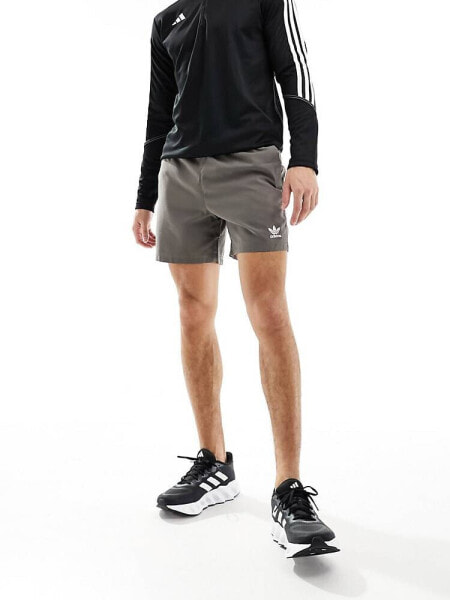 adidas Originals swim shorts in charcoal