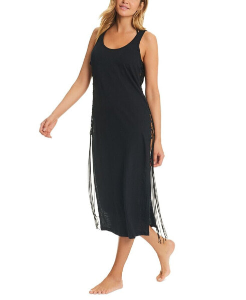 Women's Cotton Open-Side Cover-Up Dress
