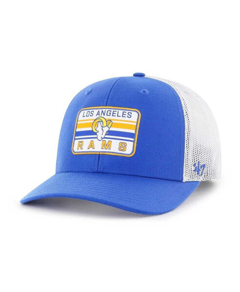 Men's Royal, White Los Angeles Rams Drifter Adjustable Trucker Hat