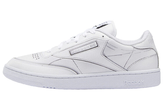 Maison Margiela x Reebok Club C "Trompe L'Oeil" 低帮 板鞋 男女同款 白色 / Кроссовки Reebok Maison Margiela H02407