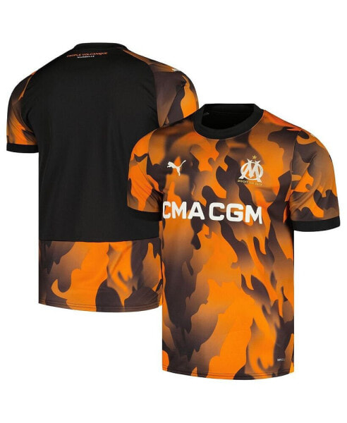 Men's Orange Olympique Marseille 2023/24 Third Replica Jersey