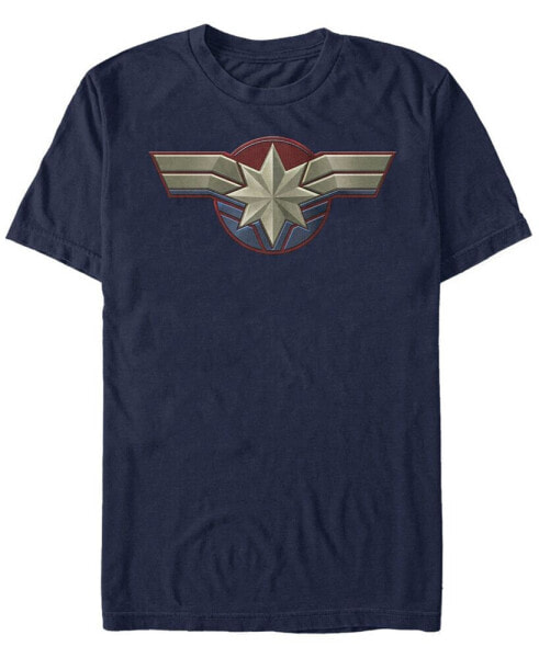 Captain Marvel Men's Uniform Costume Short Sleeve T-Shirt