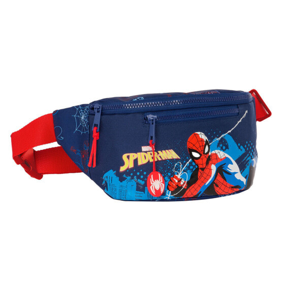 Сумка на пояс Spider-Man Neon Тёмно-синяя 23 x 12 x 9 см