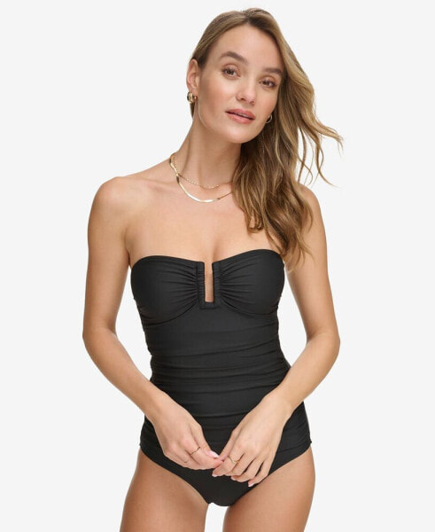 Women's Shirred One-Piece Swimsuit