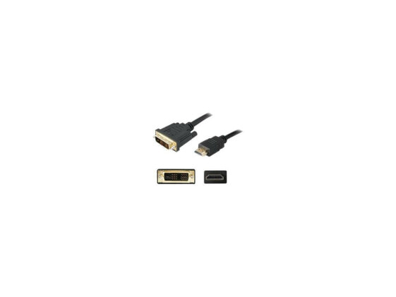 Кабель HDMI-DVI-D (одиночная ссылка) 6 футов чёрный AddOn HDMI2DVIDS