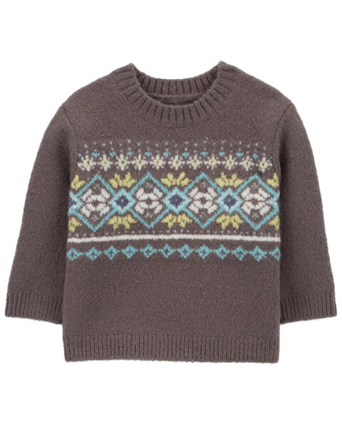 Baby Fair Isle Sweater Jersey Top NB