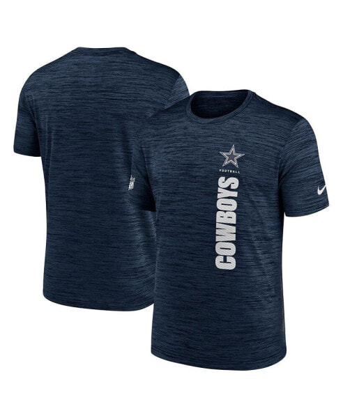 Men's Navy Dallas Cowboys 2024 Sideline Velocity Performance T-Shirt