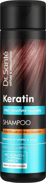 Shampoo für stumpfes und brüchiges Haar - Dr. Sante Keratin Shampoo 250 ml