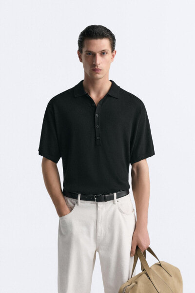 KNIT POLO SHIRT WITH BUTTONS