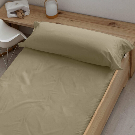 Fitted bottom sheet Decolores Liso Brown 140 x 200 cm