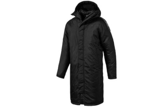 Puma 后背大字母肩部串标棉服 冬季 情侣款 黑色 / Куртка Puma Trendy Clothing Featured Jacket Cotton Clothes 580010-01