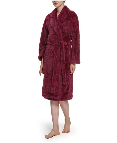 Women's Extra-Fluffy Shawl Cardigan Robe