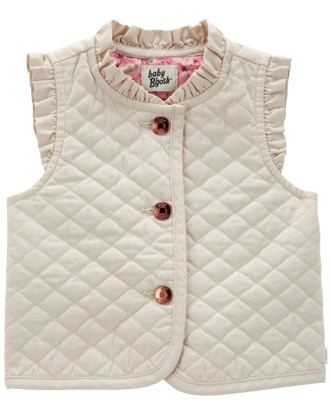 Baby Ruffle Quilted Vest 9M