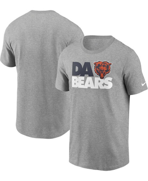 Men's Heathered Gray Chicago Bears Hometown Collection Da Bears T-Shirt