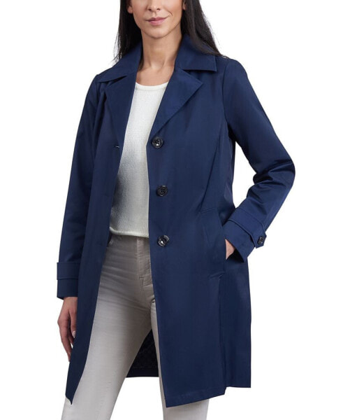 Women's Single-Breasted Reefer Trench Coat