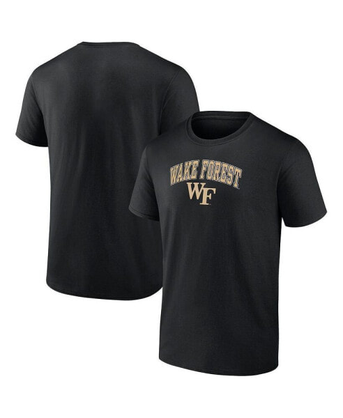 Men's Black Wake Forest Demon Deacons Campus T-shirt