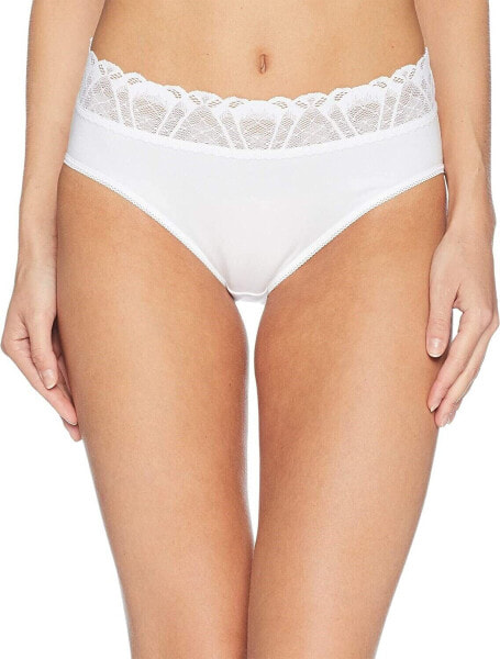 Hanky Panky Women's 244783 Cotton Lace French Cut Briefs White Underwear Size S