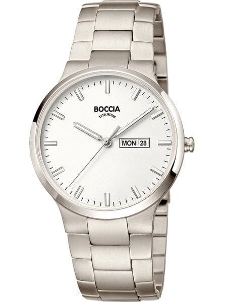 Часы мужские Boccia 3649-01 титан 39мм 5ATM