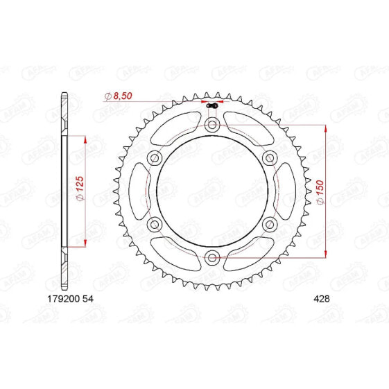 AFAM 179200 Rear Sprocket