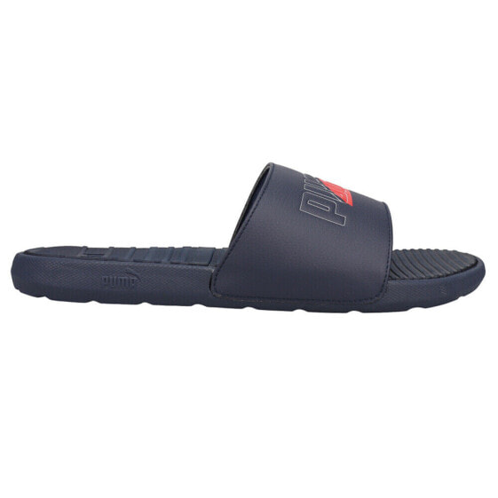 Puma Cool Cat Fs Logo Slide Mens Blue Casual Sandals 38951303