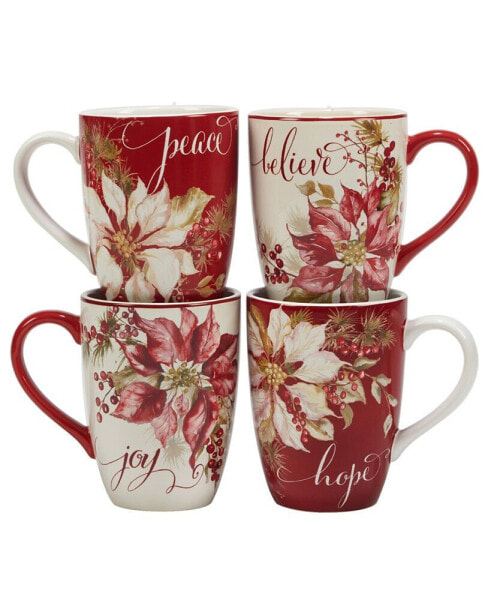 Winters Joy 16 oz Mugs Set of 4