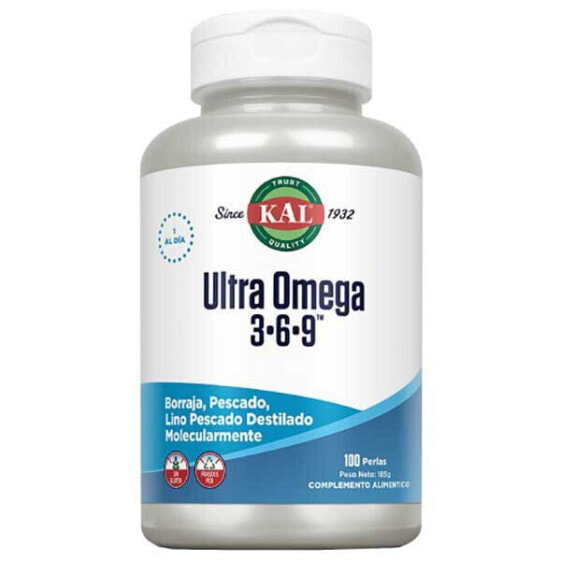Комплекс жирных кислот KAL Ultra Omega 3-6-9 100 капсул