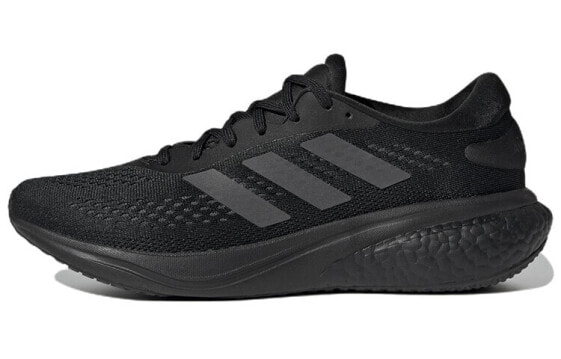 adidas Supernova 2 Running 耐磨透气 低帮 跑步鞋 男款 黑色