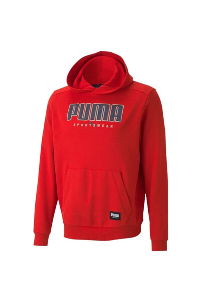 Толстовка PUMA Erkek Hoodie Athletics Sweatshirt 58345611 Красная