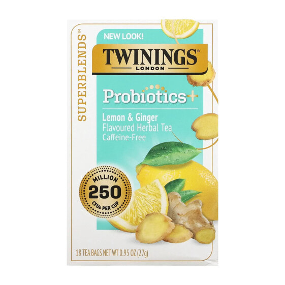 Травяной чай Twinings С мятой и фенхелем без кофеина, 18 пакетиков, 36 г