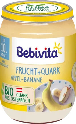 Frucht & Joghurt Apfel-Banane Quark, ab dem 10.Monat, 190 g