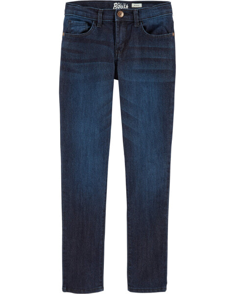 Kid Dark Blue Wash Skinny-Leg Jeans 4