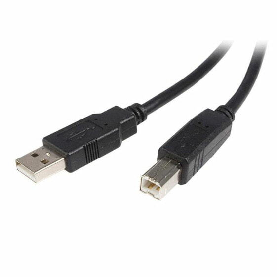 Кабель USB A — USB B Startech USB2HAB1M Чёрный