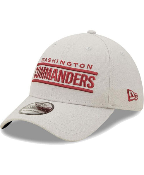 Men's Gray Washington Commanders Wordmark Essential 39THIRTY Flex Hat