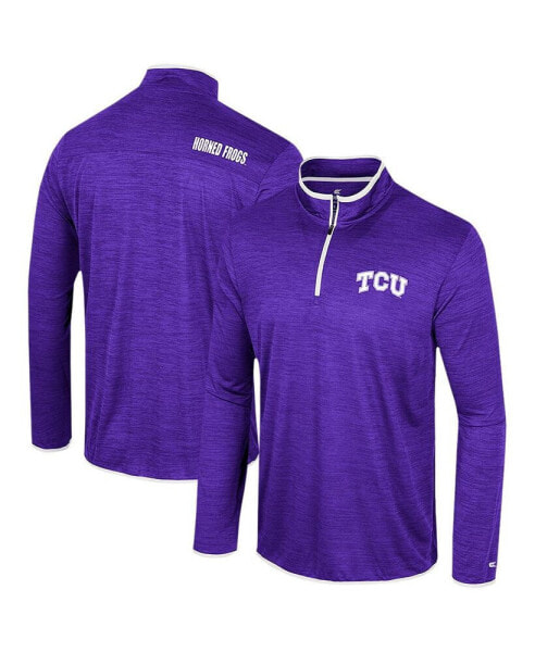 Men's Purple TCU Horned Frogs Wright Quarter-Zip Windshirt