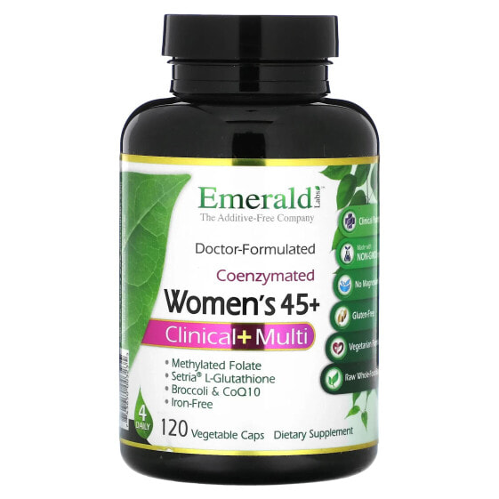 Витаминно-минеральный комплекс Emerald Laboratories Women's 45+, Clinical + Multi, 120 капсул