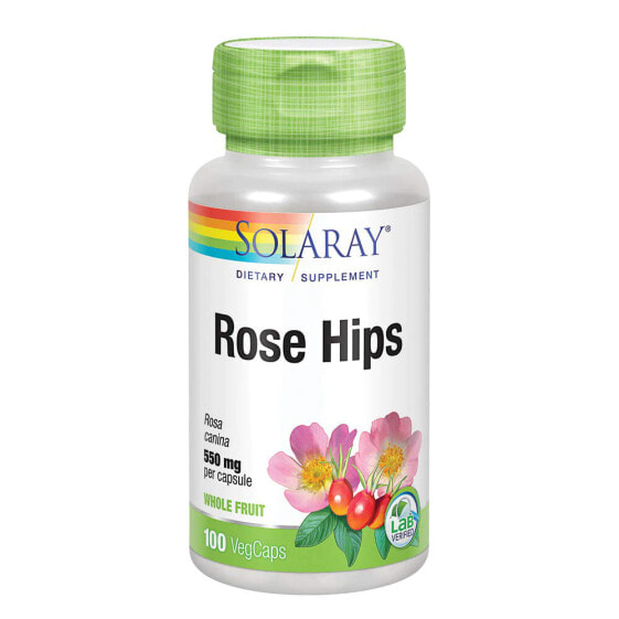 Solaray Rose Hips Шиповник 550 мг 100 растительный капсул