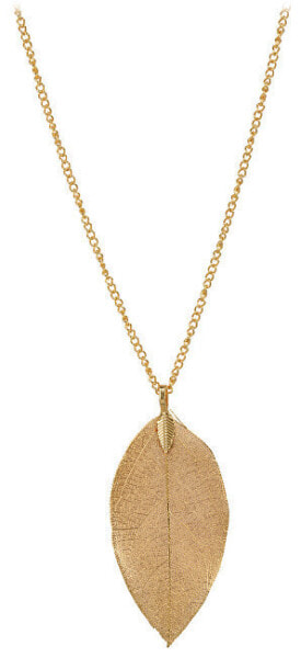 Gold plated necklace with laurel leaf II. Laurel