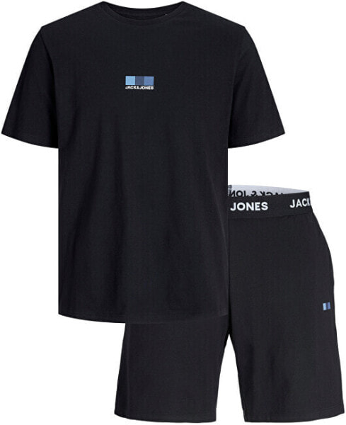 Pánské pyžamo JACOSCAR Standard Fit 12258219 Black/Shorts