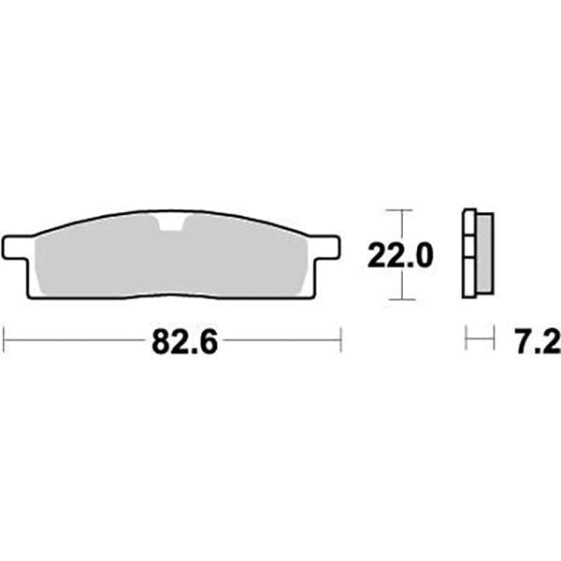 MOTO-MASTER Yamaha 091221 Sintered Brake Pads