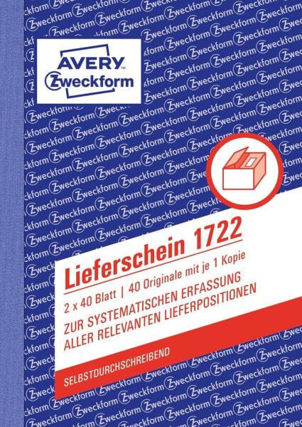 Avery Zweckform Avery 1722 - White - Yellow - Cardboard - A6 - 105 x 148 mm - 40 pages