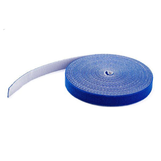 25ft Hook and Loop Roll - Cut-to-Size Reusable Cable Ties - Bulk Industrial Wire Fastener Tape /Adjustable Fabric Wraps Blue / Resuable Self Gripping Cable Management Straps - Hook & loop cable tie - Nylon - Blue - -10 - 80 °C - 7600 mm - 19 mm