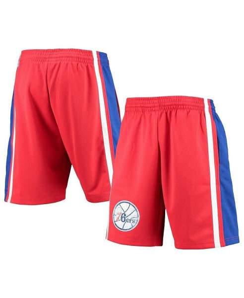 Шорты Mitchell&Ness мужские красные Philadelphia 76Ers Hardwood Classics 75-летие