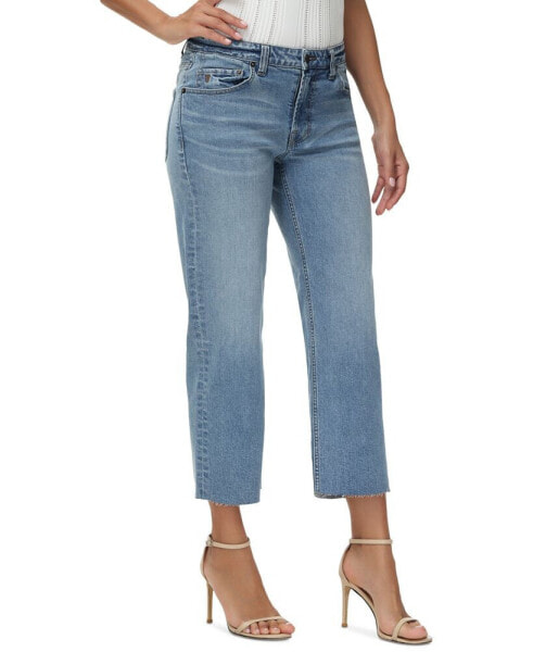 Women's Low-Rise Straight Cropped Jeans