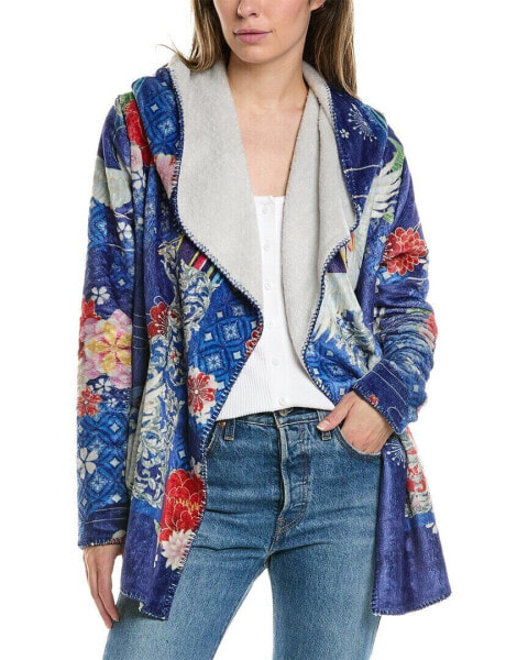 Johnny Was Louie Jacket Women's Blue Xl