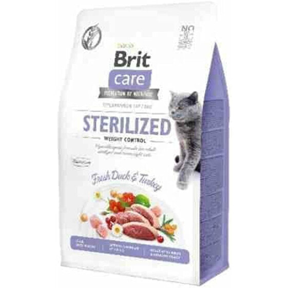 Корм для котов Brit Care Grain-Free Sterilized Weight Control Для взрослых индейка утка 400 g