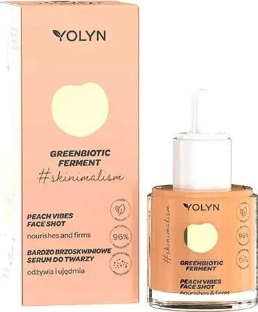 Alkotest YOLYN_Greenbiotic Ferment odżywcze serum do twarzy Bardzo Brzoskwiniowe 20ml