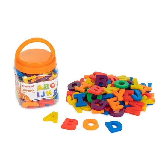 MINILAND Magnetic Letters Jumbo 74 Units