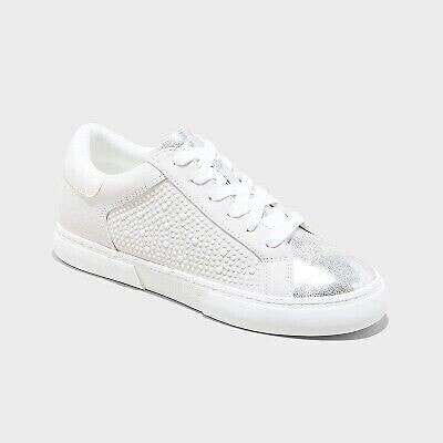 Women's Maddison Sneakers - A New Day Silver 11